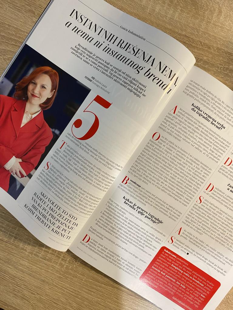 Časopis Zaposlena: Nema ni instant rješenja, a ni instant brenda! Časopis Zaposlena: Nema ni instant rješenja, a ni instant brenda!